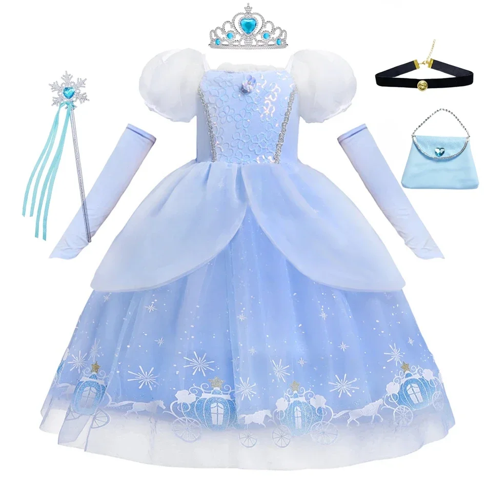 Summer Clothing For Kids Girls - Cinderella Princess Cosplay Dress for Girl