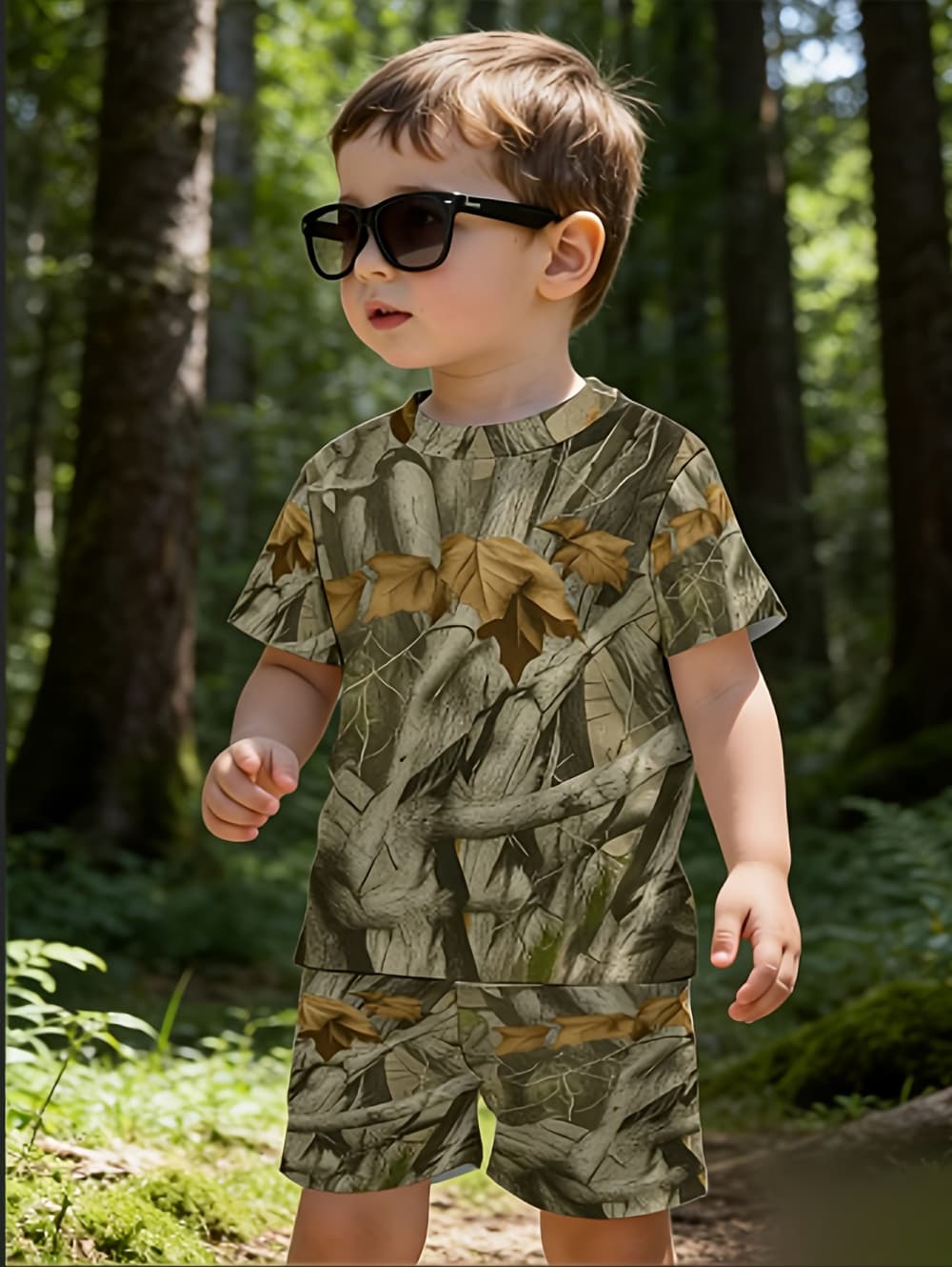 Summer Clothing List - Camouflage Hunting Boys Set Forest Print