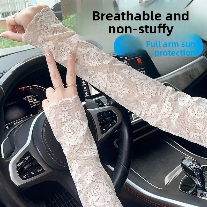 Summer Clothing Drive - Women's Lace UV Protection Ice Sleeve