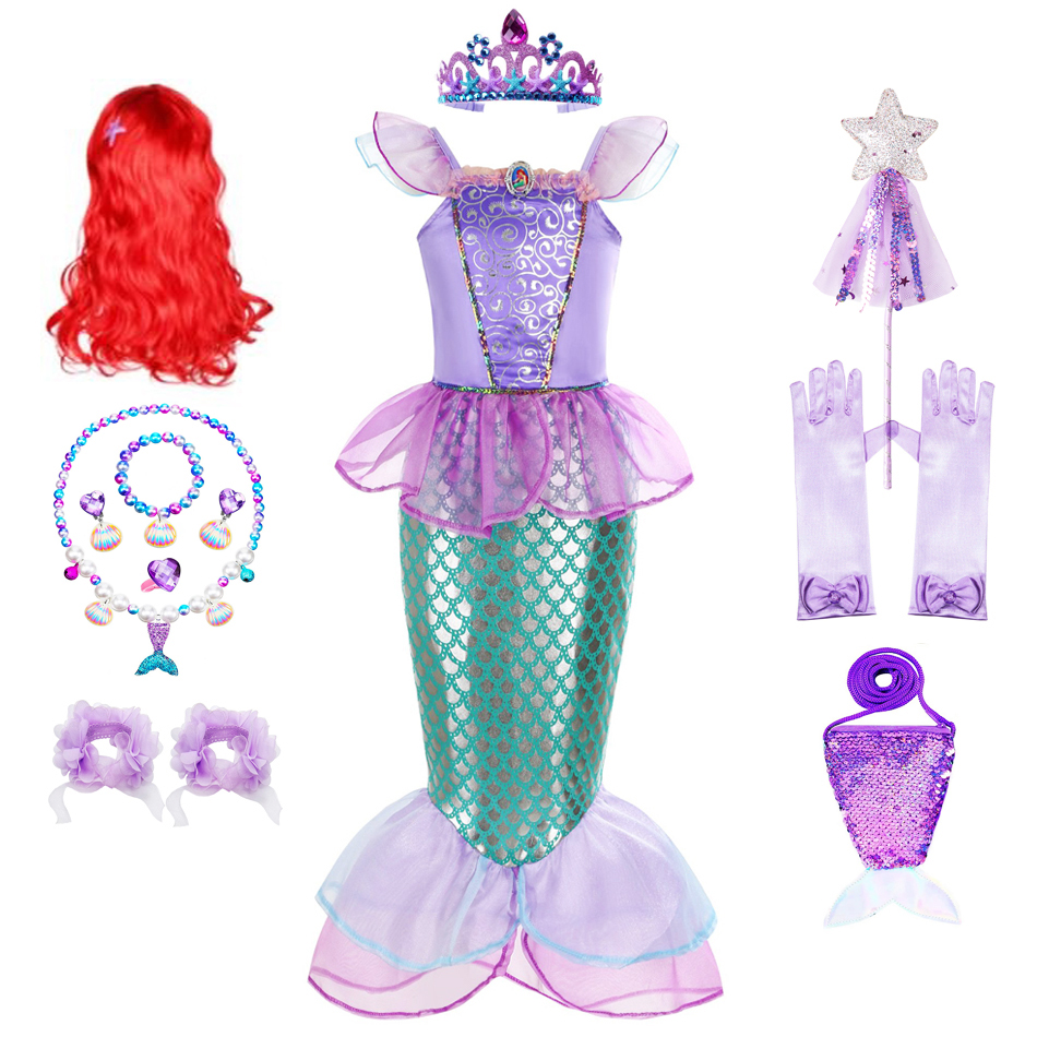 Summer Clothing For Kids Girls - Mermaid Costume For Girls Halloween Dress