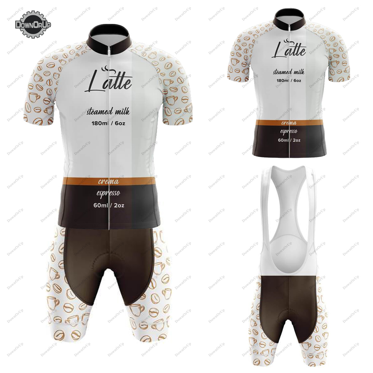 Summer Clothing List - Coffee List Latte Cycling Jersey Set