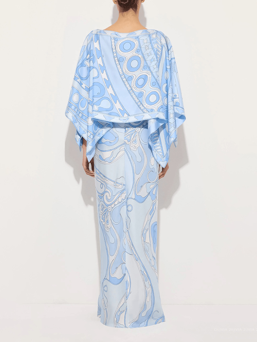 VGH Light Blue Abstract Print  - Summer Light Clothing review and price