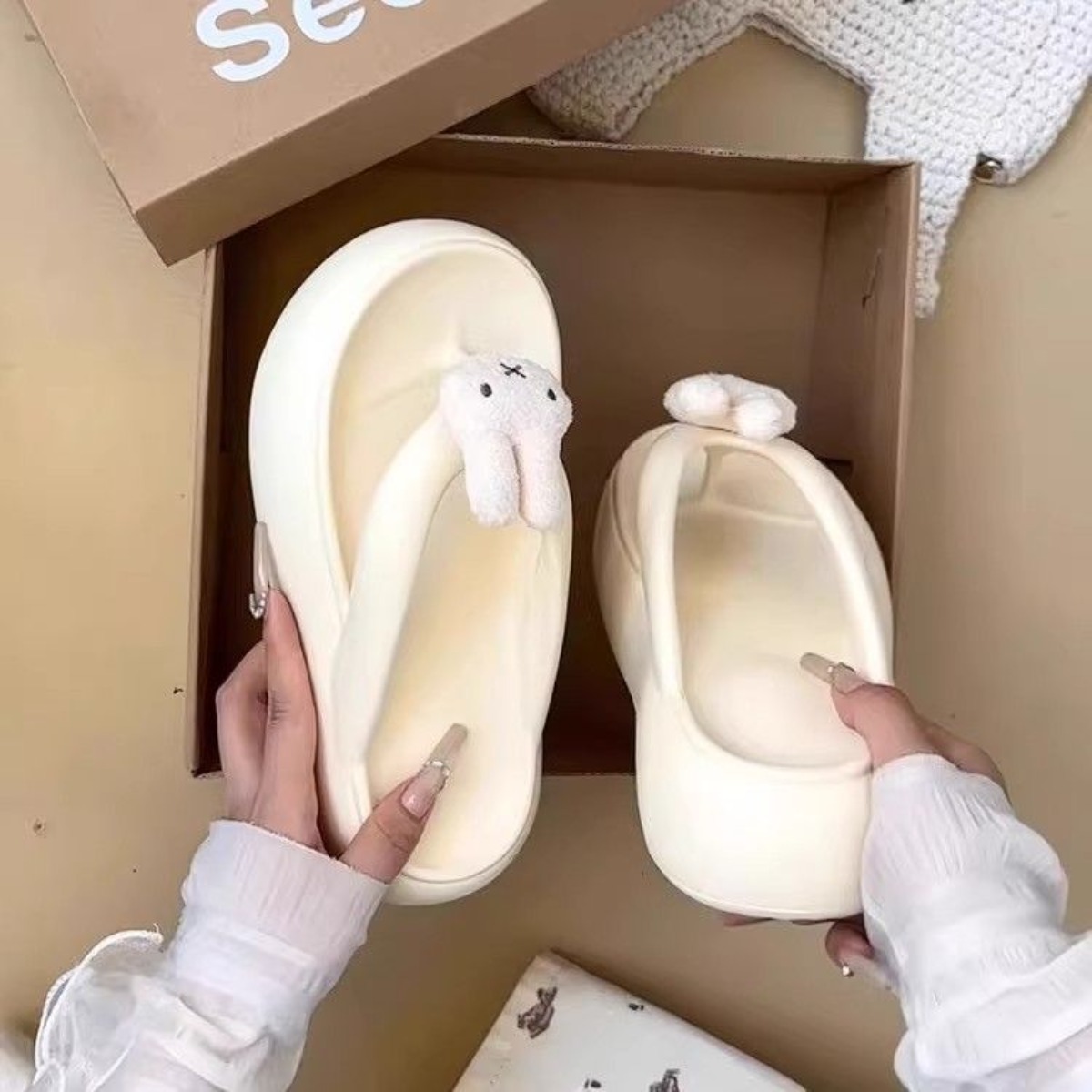 Kawaii Miffy EVA Flip-flops Cu - Summer Away Clothing review and price