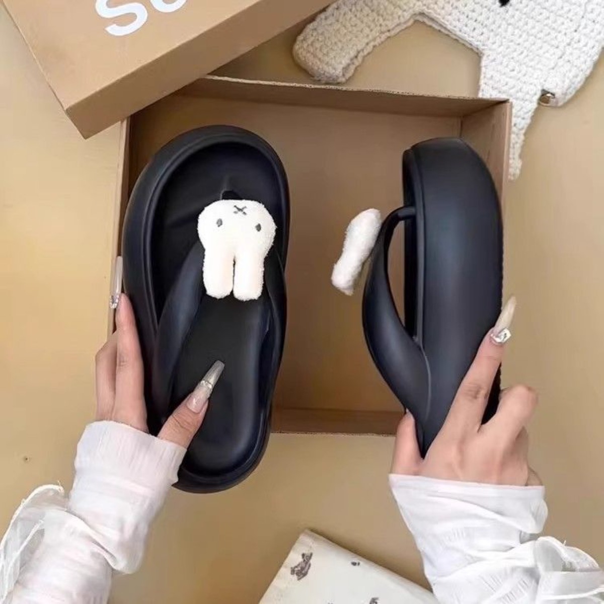 Kawaii Miffy EVA Flip-flops Cu - Summer Away Clothing review and price