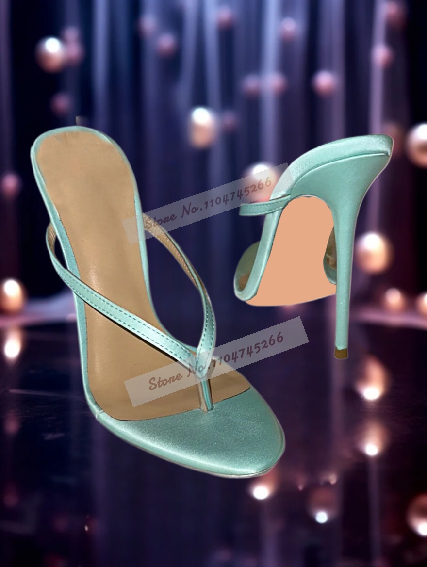 Light Green Satin Clip Toe Hig - Summer Light Clothing review and price