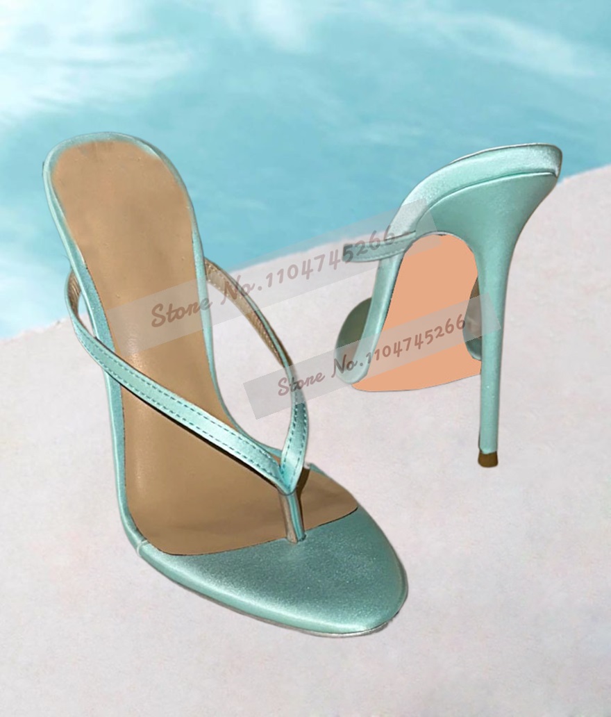 Light Green Satin Clip Toe Hig - Summer Light Clothing review and price