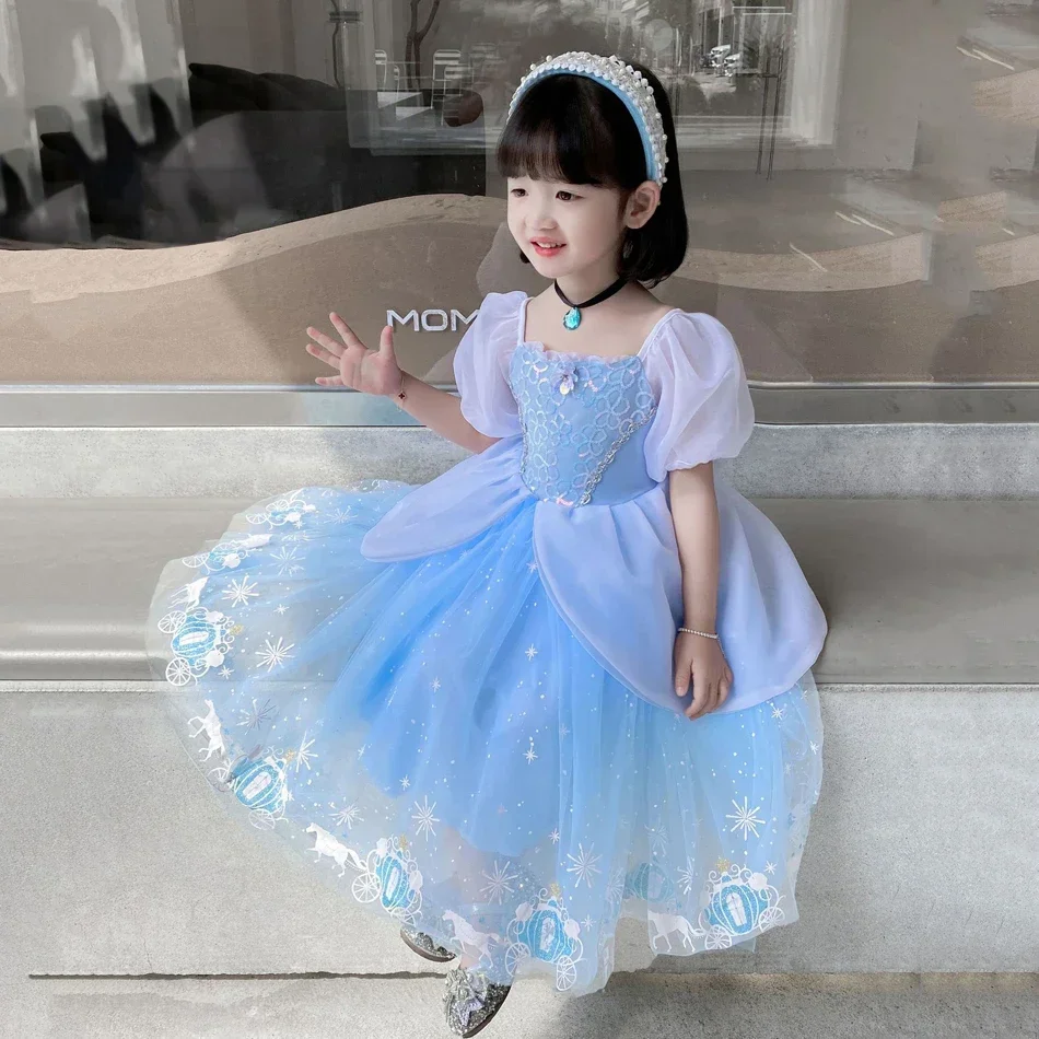 Cinderella Princess Cosplay Dr - Summer Clothing For Kids Girls review and price