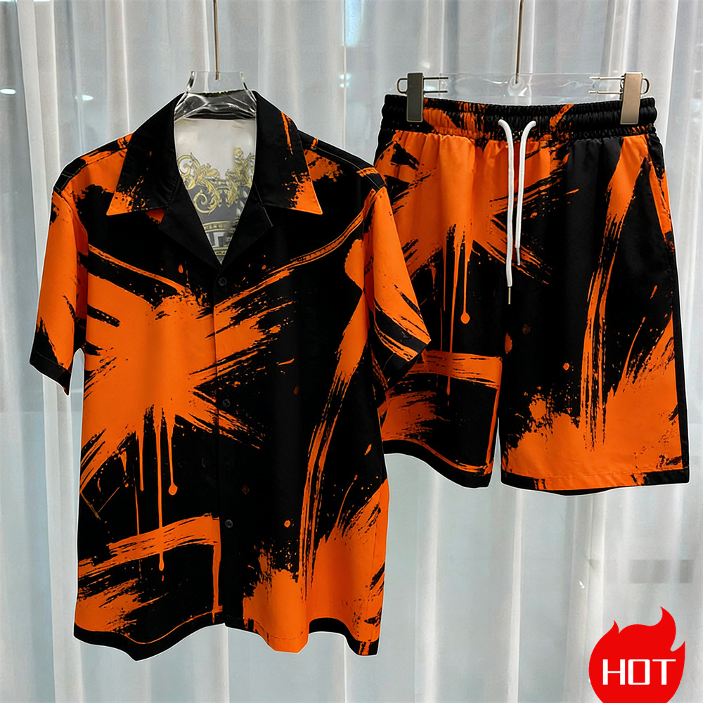 Digital printed men's set fash - Summer Clothing Trends review and price