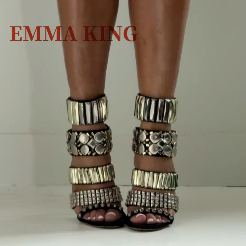Black Embellished Ankle Strap  - Summer Clothing Dress review and price
