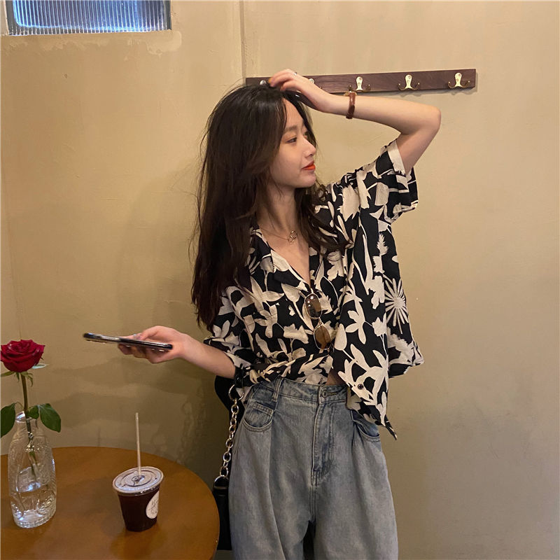 Summer New Printing Loose Shir - Summer Clothing For Teens review and price