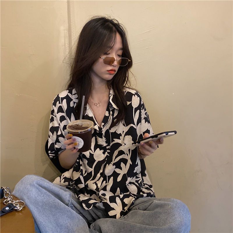 Summer New Printing Loose Shir - Summer Clothing For Teens review and price
