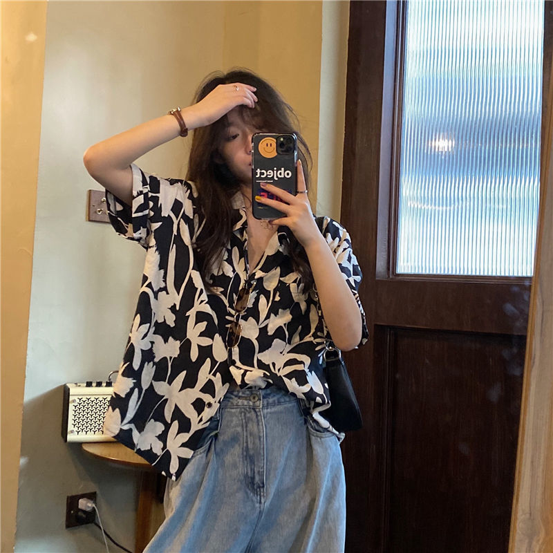 Summer New Printing Loose Shir - Summer Clothing For Teens review and price