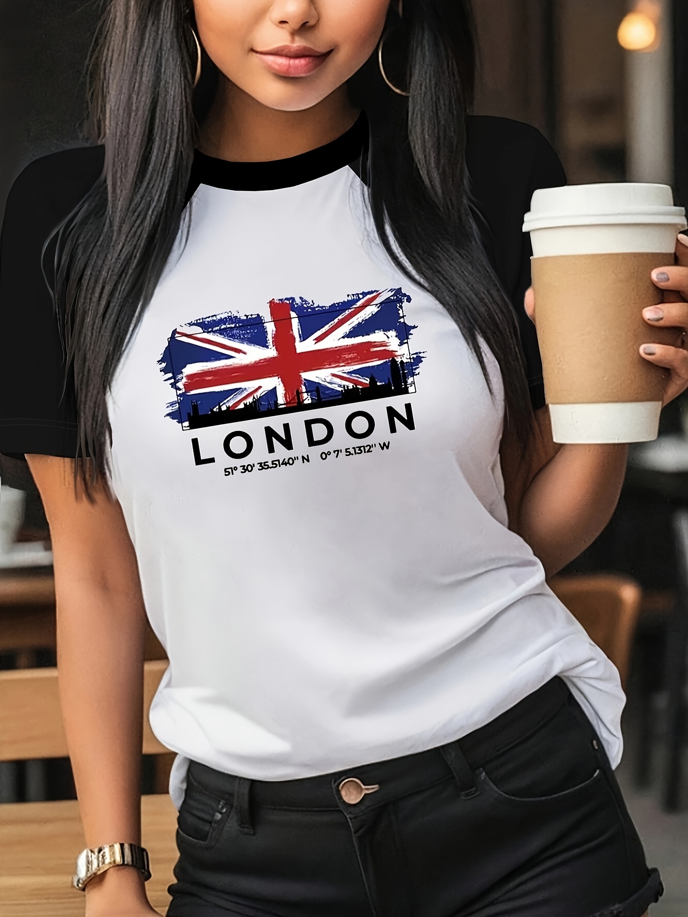 LONDON Graphic Print T-shirt S - Summer Clothing London review and price