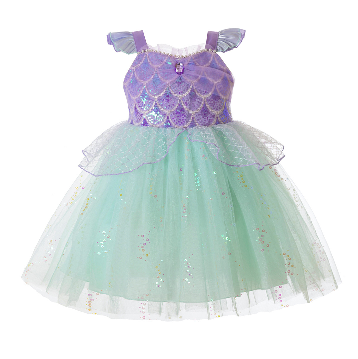 Kids Girls Mermaid Princess Fa - Summer Clothing For Kids Girls review and price