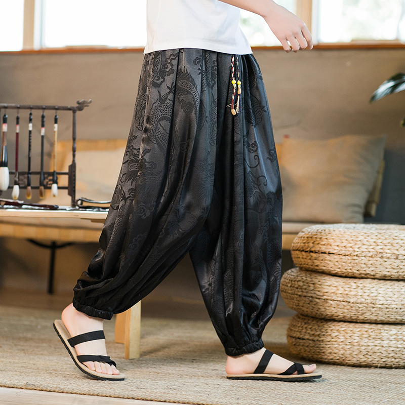 Men Wide Leg Pants Summer Ice  - Summer Light Clothing review and price
