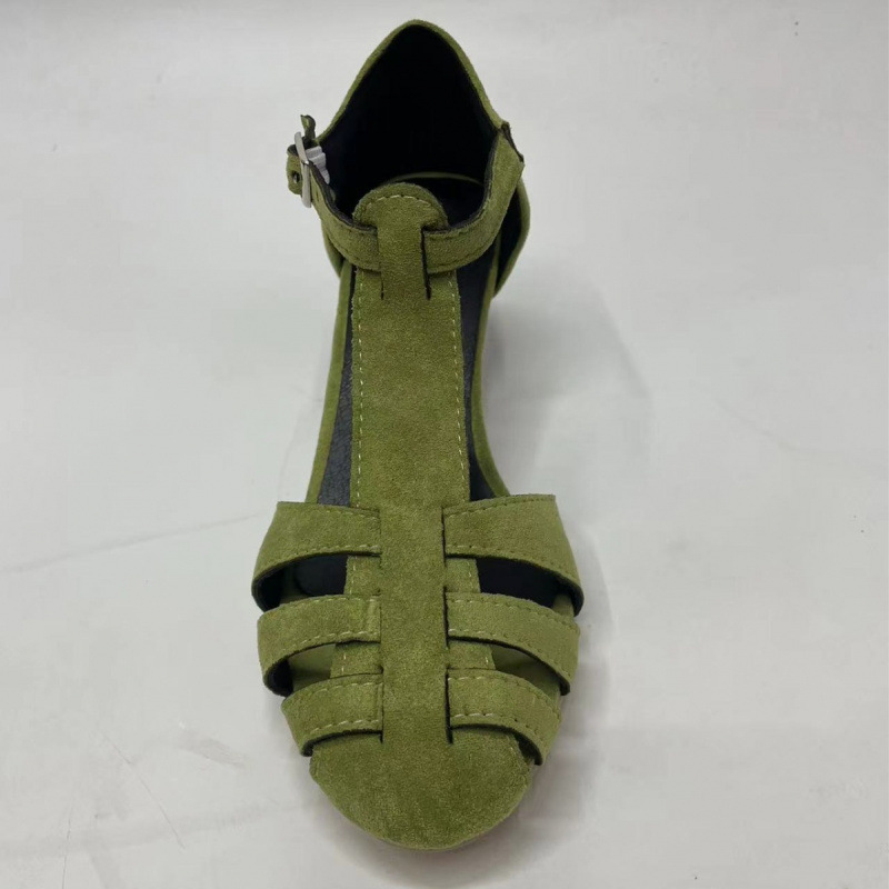 Women's Green Suede Kitten Hee - Summer Clothing Dress review and price
