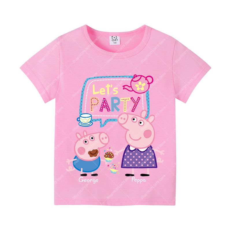 Kids Girl Cute Cotton T-shirt  - Summer Clothing For Kids Girls review and price