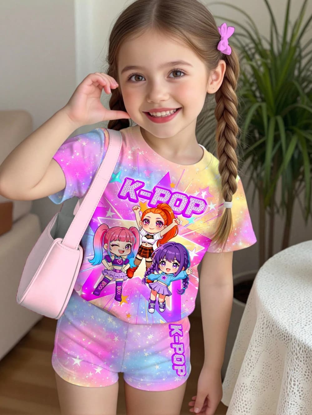 K-Pop Cartoon Graphic Girls T- - Summer Clothing List review and price