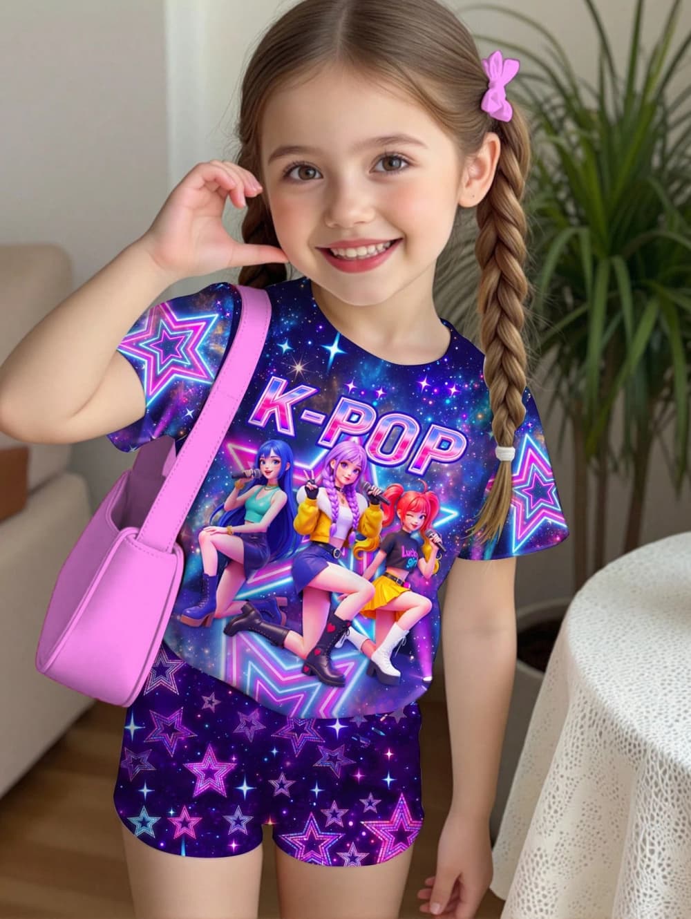 K-Pop Cartoon Graphic Girls T- - Summer Clothing List review and price