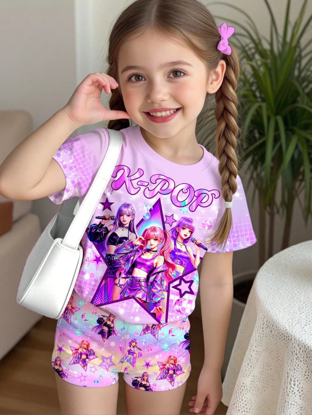 K-Pop Cartoon Graphic Girls T- - Summer Clothing List review and price