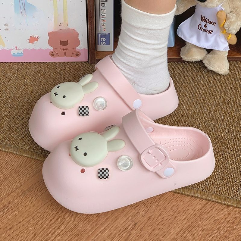Kawaii Miffy Slippers Cute Car - Summer Away Clothing review and price