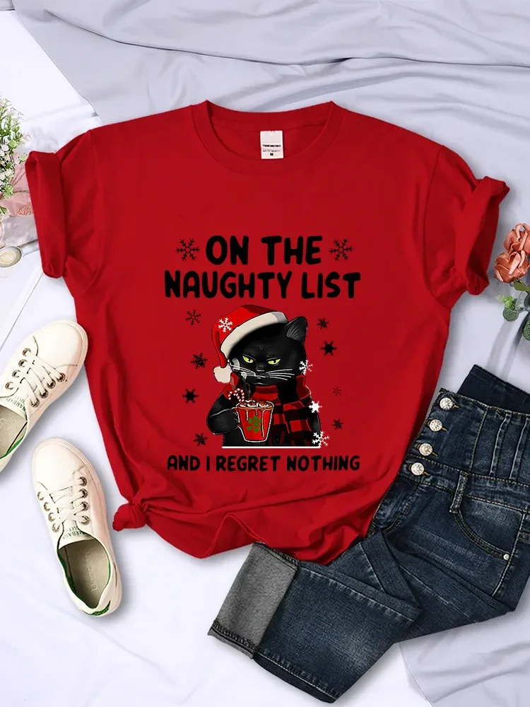 CHRISTMAS Female T-Shirts SANT - Summer Clothing List review and price