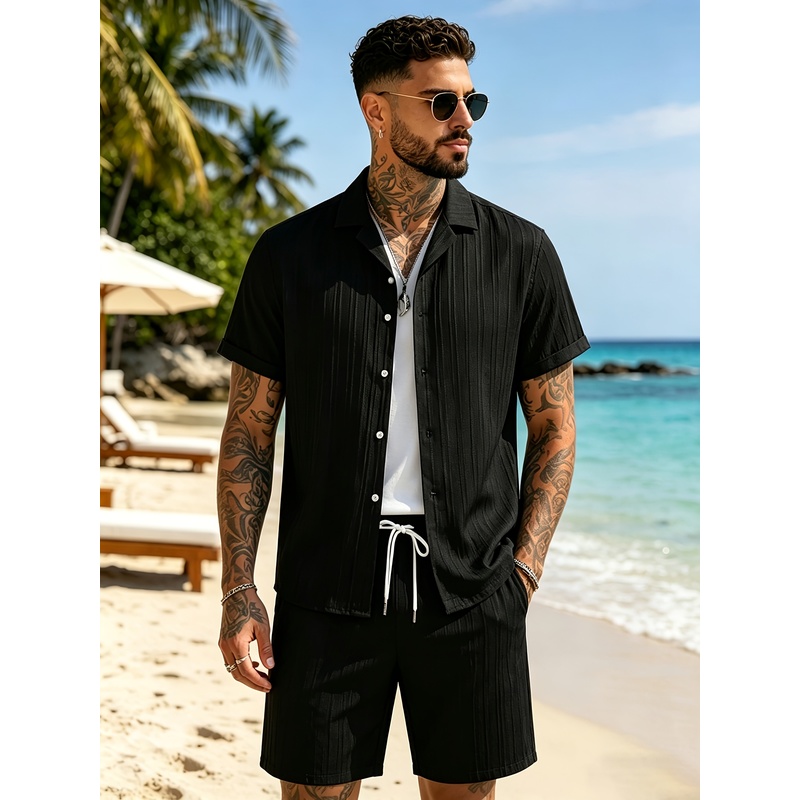2Men's Summer Casual Suit Set， - Summer Light Clothing review and price
