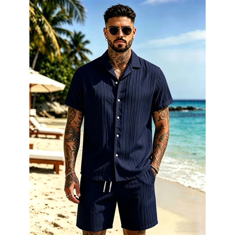 2Men's Summer Casual Suit Set， - Summer Light Clothing review and price