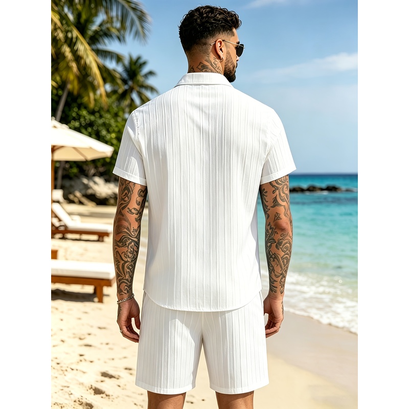 2Men's Summer Casual Suit Set， - Summer Light Clothing review and price