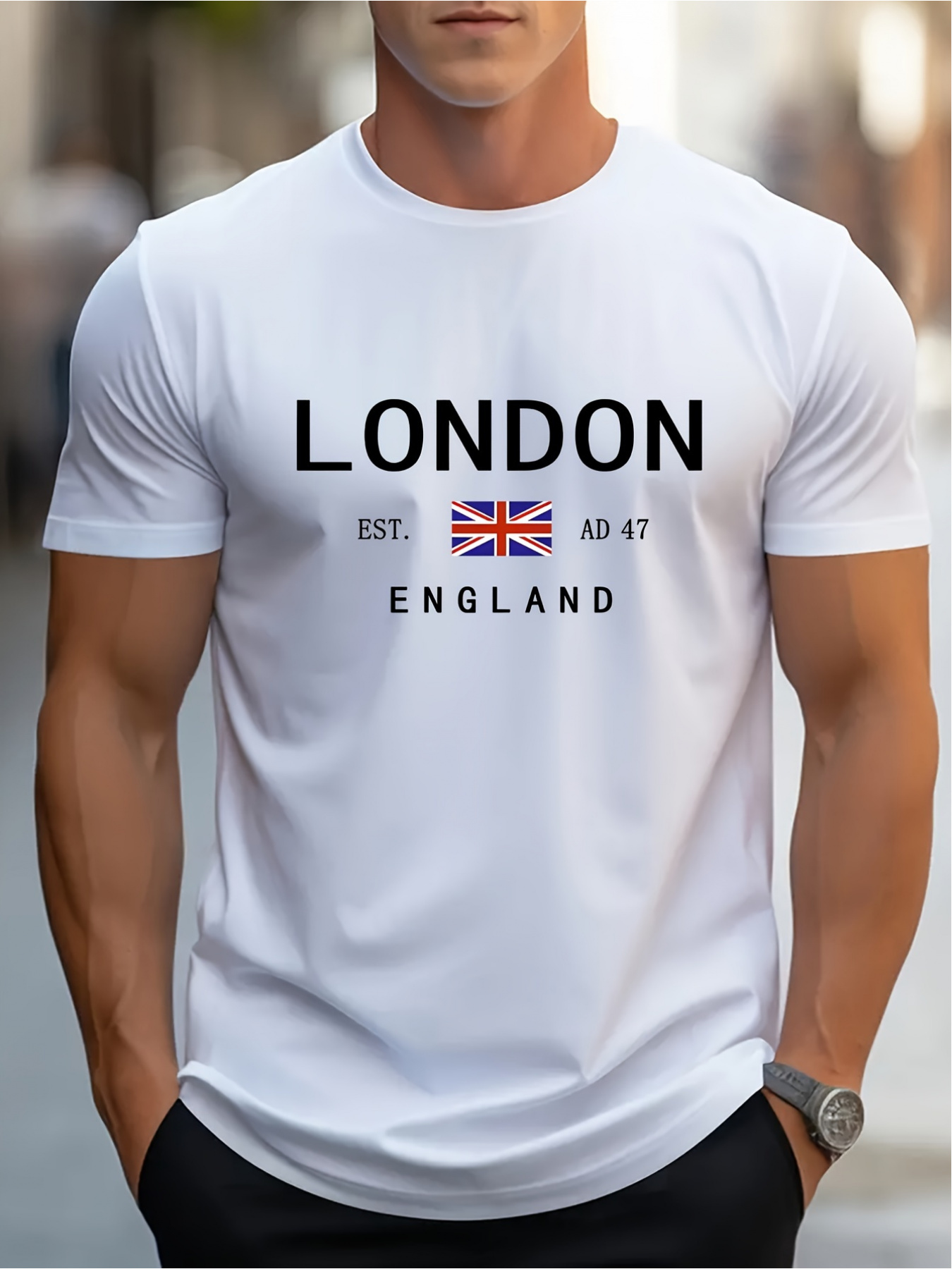London ENGLAND Print Men Women - Summer Clothing London review and price