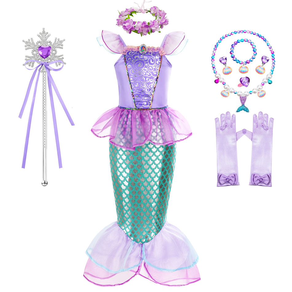 Mermaid Costume For Girls Hall - Summer Clothing For Kids Girls review and price