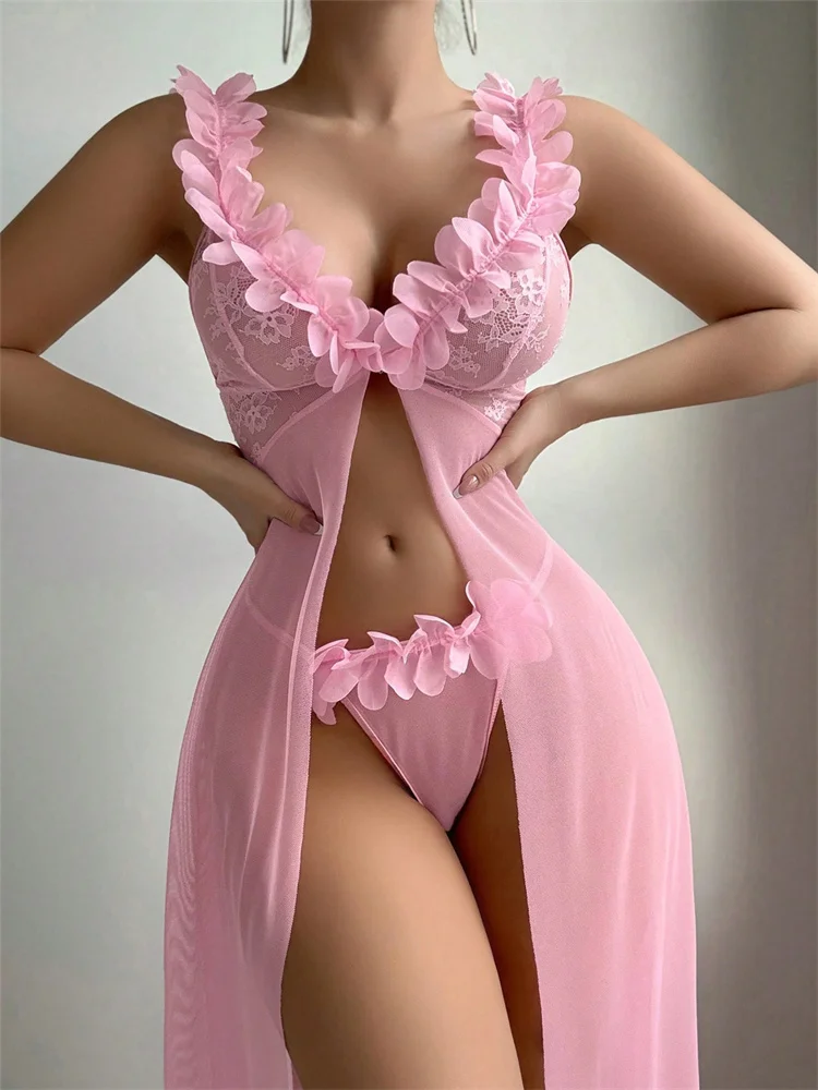 Pink Floral Sexy Nighties Wome - Summer Clothing Dress review and price