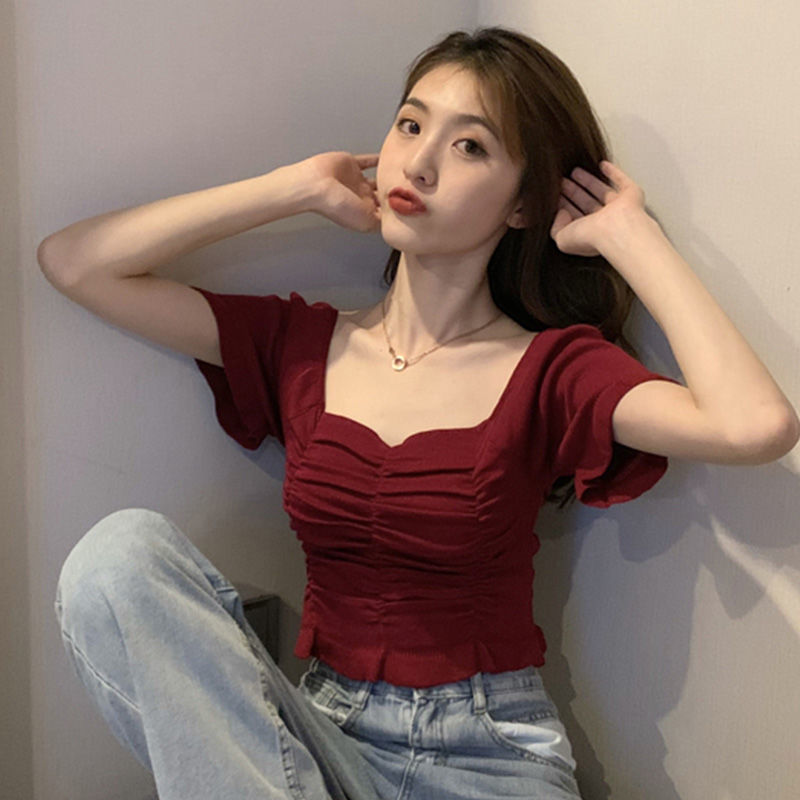 Knitted Fashion Blouse Woman R - Summer Clothing For Teens review and price