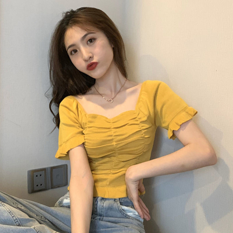 Knitted Fashion Blouse Woman R - Summer Clothing For Teens review and price