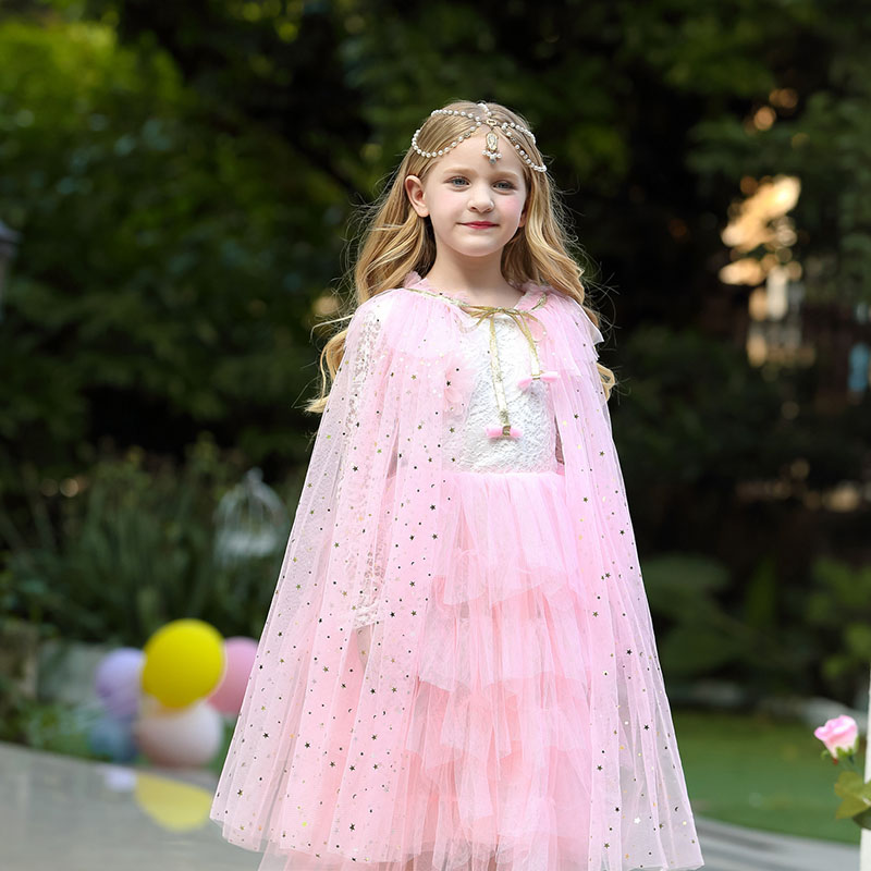Girls Princess Cape Children C - Summer Clothing For Kids Girls review and price