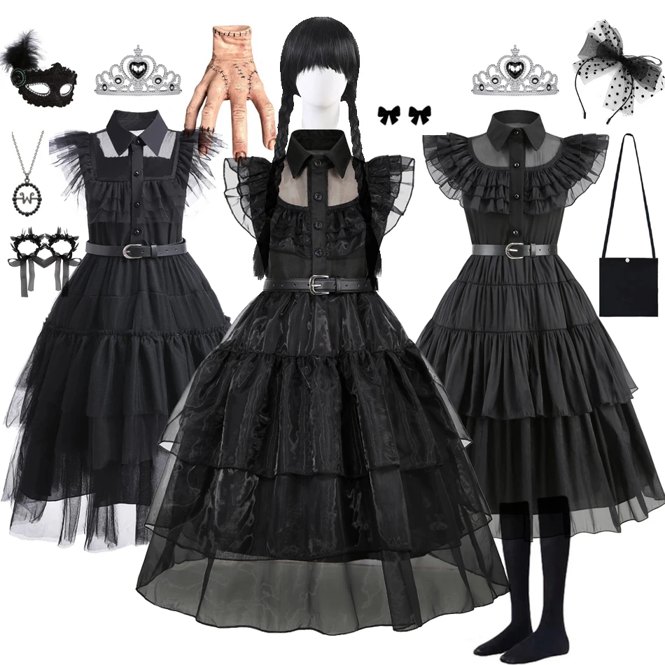Black Costumes Dress for Girls - Summer Clothing For Kids Girls review and price