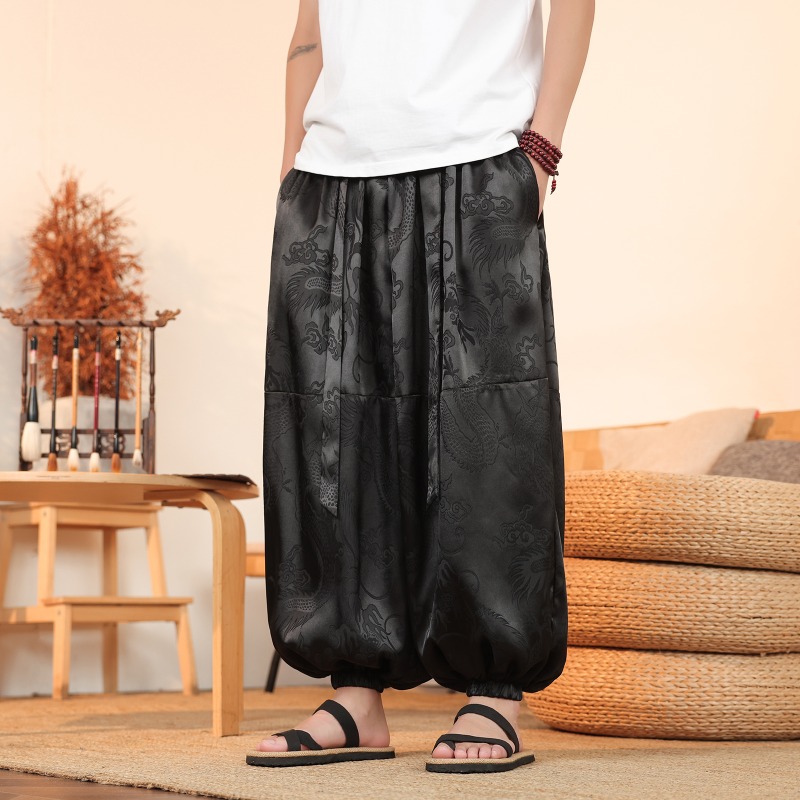 Men Wide Leg Pants Summer Ice  - Summer Light Clothing review and price