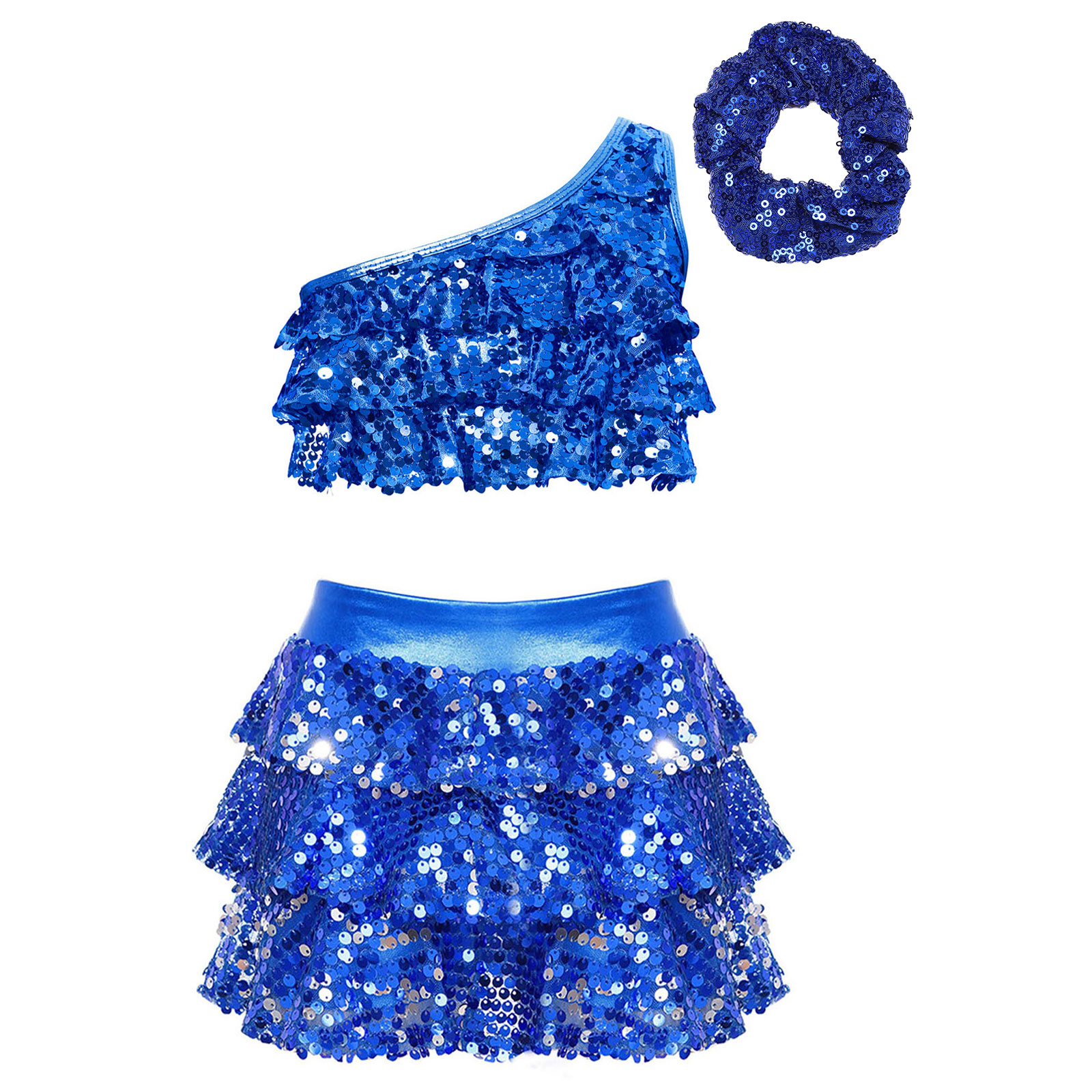 Kids Girls Shiny Sequins Latin - Summer Clothing For Kids Girls review and price