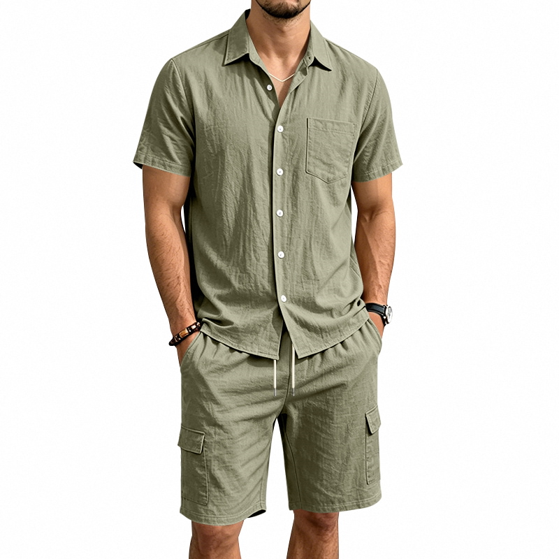 Men Summer American Linen Two  - Summer Clothing Trends review and price
