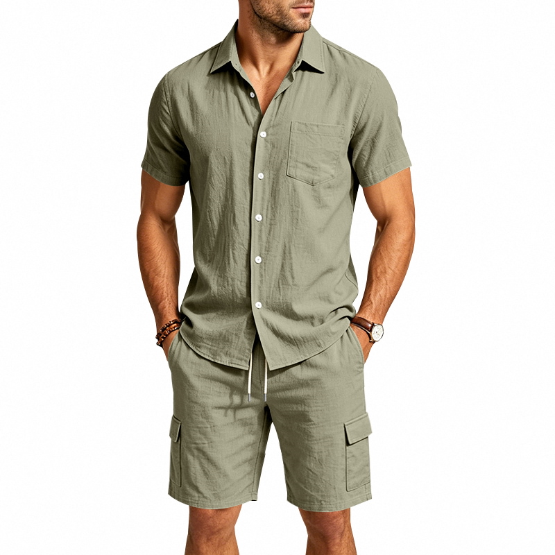 Men Summer American Linen Two  - Summer Clothing Trends review and price